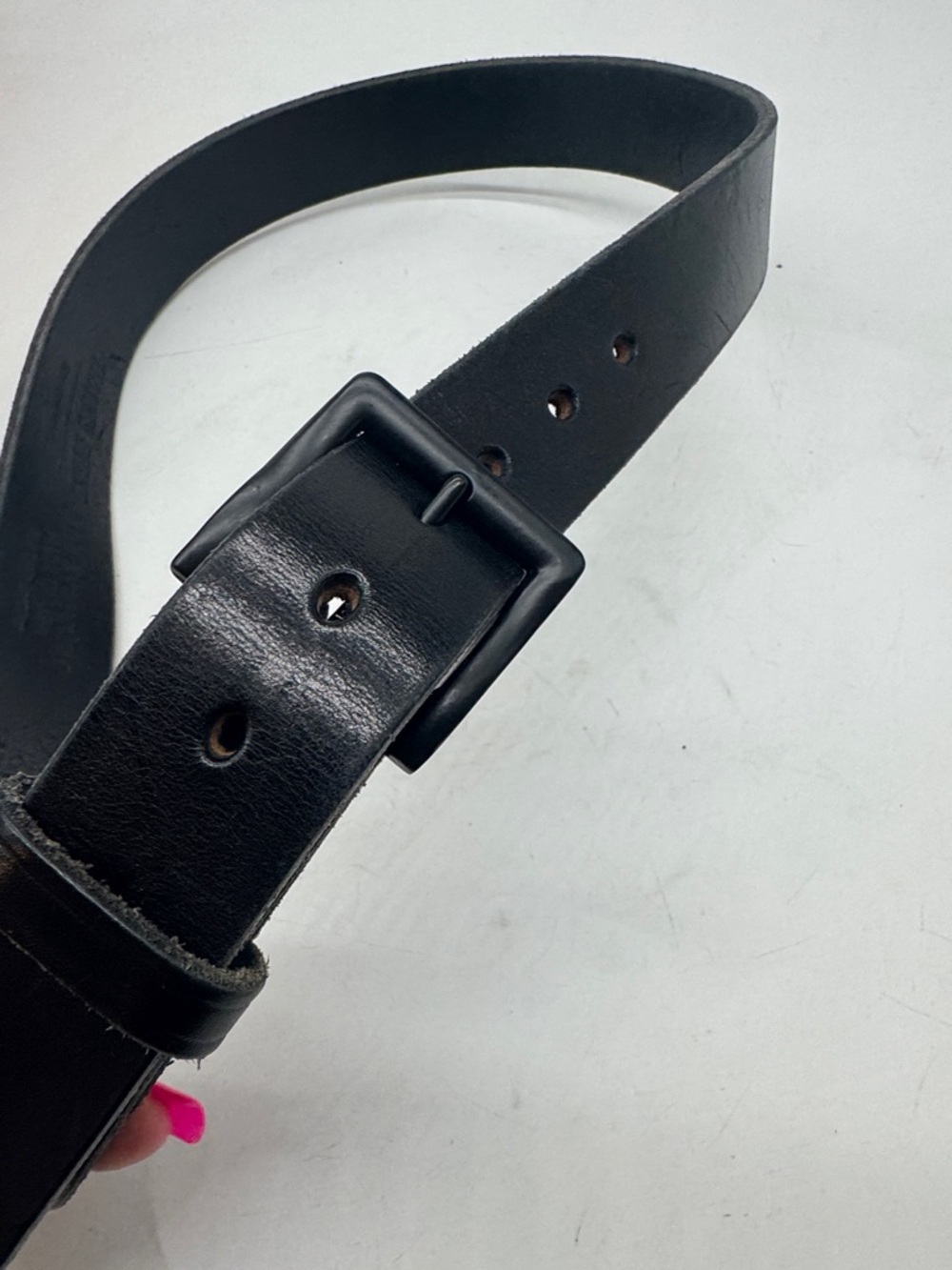 Hanks Belts  Men's Leather Belt with Matte Buckle Size 36